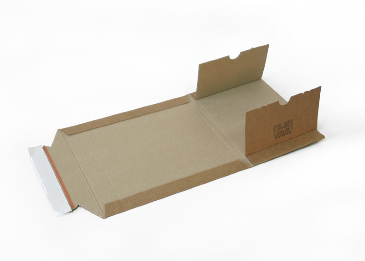 Упаковка из микрогофрокартона A6, 147x126x10-40 коричневый, 1,0-1,8мм, лента, 10шт/уп