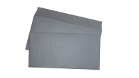 Конверты белые металлик E65, 110x220, 120г/м2, дизайнерская бумага