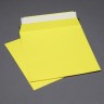 Конверты квадратные желтые C5, 160x160, 120г/м2, лента