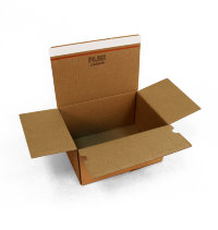 Коробка из гофрокартона 213x153x109 коричневый, 2,2-3,0мм, лента