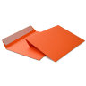 Конверты квадратные оранжевые C5 160x160, 120г/м2, лента
