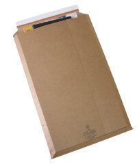 Пакет картонный крафт UltraPack A3, 330x490, расширение 1,0-1,8мм, лента